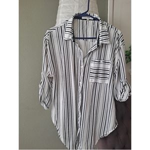 Stripped Business casual blouse